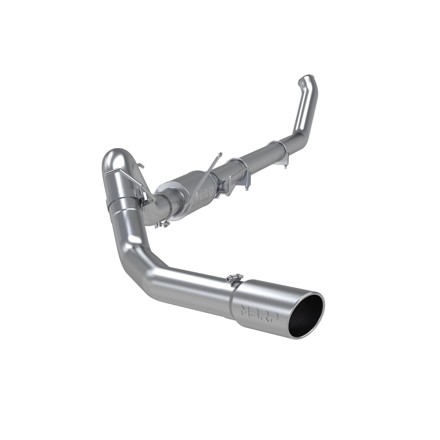 MBRP Exhaust 4in. Turbo Back; Single Side (4WD only); AL S6104AL