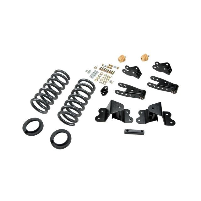 BELLTECH 698 LOWERING KITS Front And Rear Complete Kit W/O Shocks 1990-1994 Chevrolet Silverado/Sierra C1500 (454 SS Only) 88-98 Chevrolet Silverado/Sierra C2500 (All ext 8 Lug) 2 in. or 3 in. F/4 in. R drop W/O Shocks