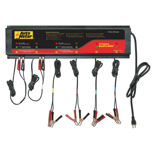 AutoMeter BUSPRO-600S; Smart Battery Charger - 6 Channel 120v 5 amp BUSPRO-600S