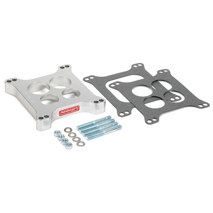 HAMBURGER'S PERFORMANCE PRODUCTS AVS STYLE CARBURETOR SPACER 1 IN. PORTED TORQUE-FLOW DESIGN- BILLET ALUMINUM 3225