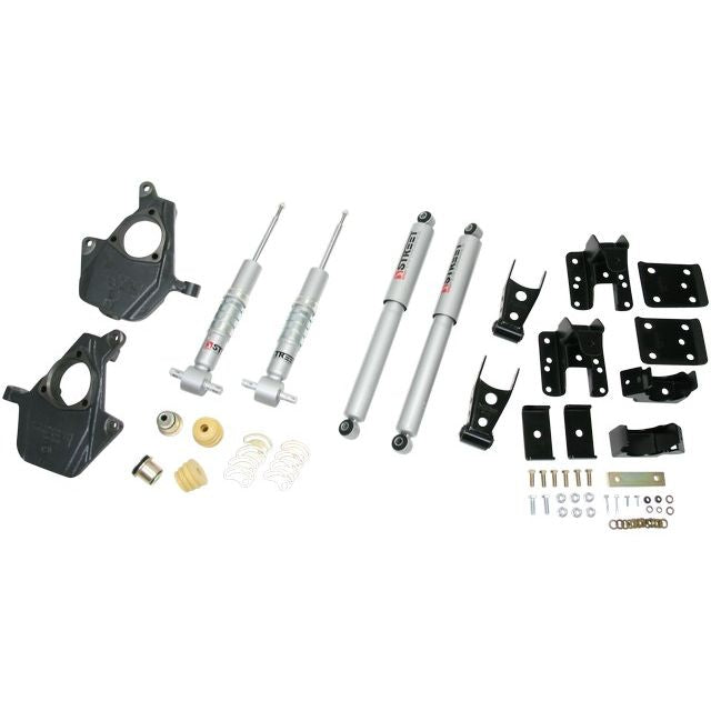 BELLTECH 641SP LOWERING KITS Front And Rear Complete Kit W/ Street Performance Shocks 2007-2013 Chevrolet Silverado/Sierra ((All Cabs) 2WD/4WD) 2 in. F/4 in. R drop W/ Street Performance Shocks