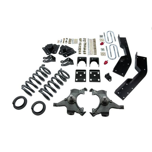 BELLTECH 787 LOWERING KITS Front And Rear Complete Kit W/O Shocks 1992-1994 Chevrolet Suburban (2WD) 4 in. or 5 in. F/7 in. R drop W/O Shocks