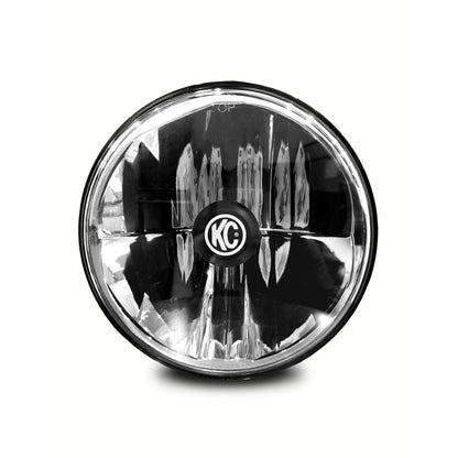 KC HiLiTES 7 in Gravity LED - Single Headlight - SAE/ECE - 40W Driving Beam - for 97-06 Jeep TJ 4236