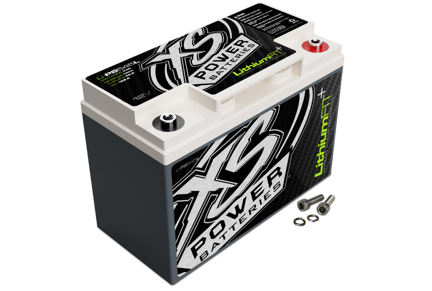 XS Power Batteries Lithium Powersports Series Batteries - M6 Terminal Bolts Included 240 Max Amps Li-PS545L