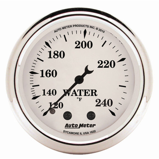 AutoMeter 2-1/16 in. WATER TEMPERATURE 120-240 Fahrenheit OLD-TYME WHITE 1632