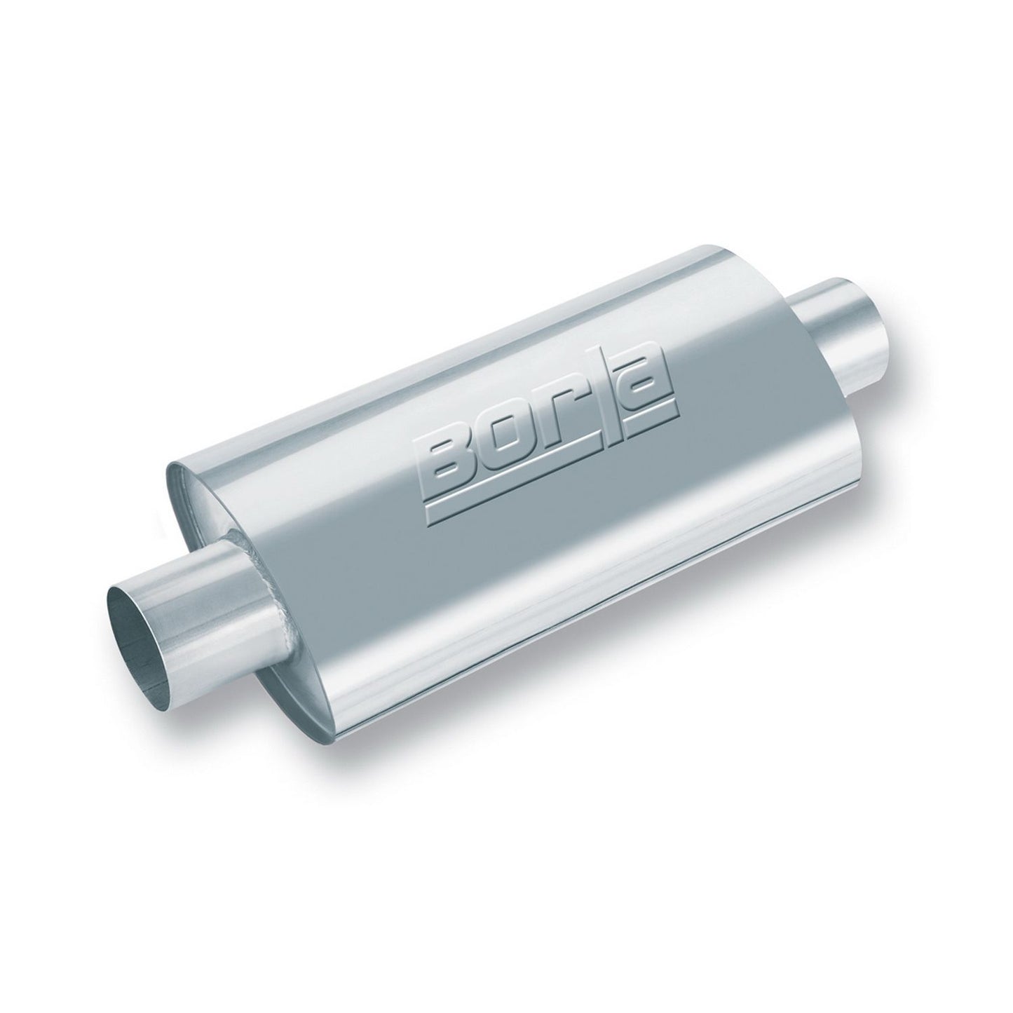 Borla XR-1 Sportsman Racing Muffler 3in Center Inlet/ 3in Center Outlet 4.5in x 7.88in Oval x 12in Long Body 40943