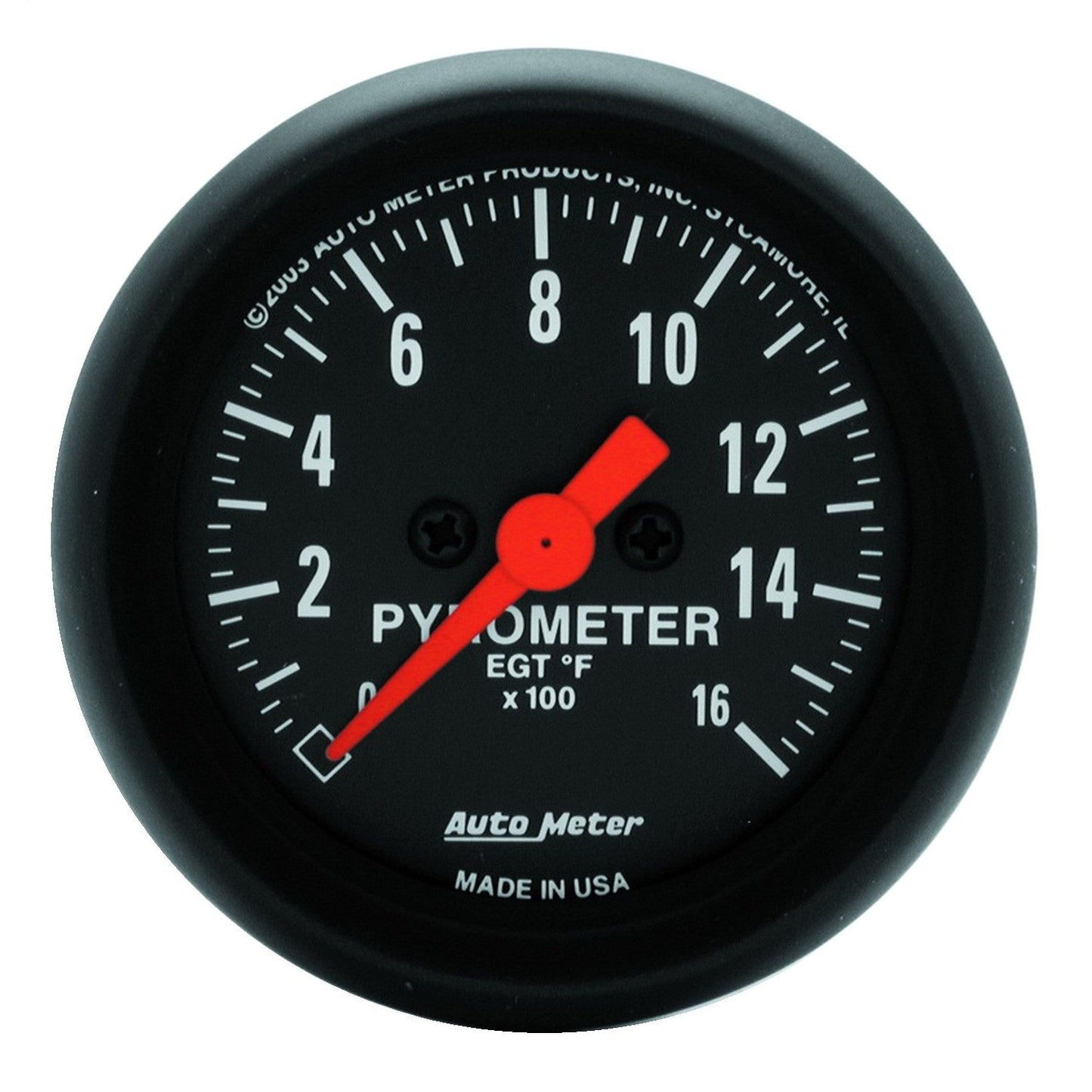 AutoMeter 2-1/16 in. PYROMETER 0-1600 Fahrenheit Z-SERIES 2654