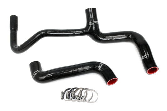 HPS Performance High Temp 3-ply Reinforced Silicone Replaces OEM Rubber Radiator Coolant Hoses 57-2037-BLK