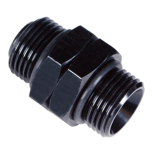 Derale Aluminum Coupler Fitting, -10AN x -10AN 7/8-14 O-ring, Bright Anodized 35799