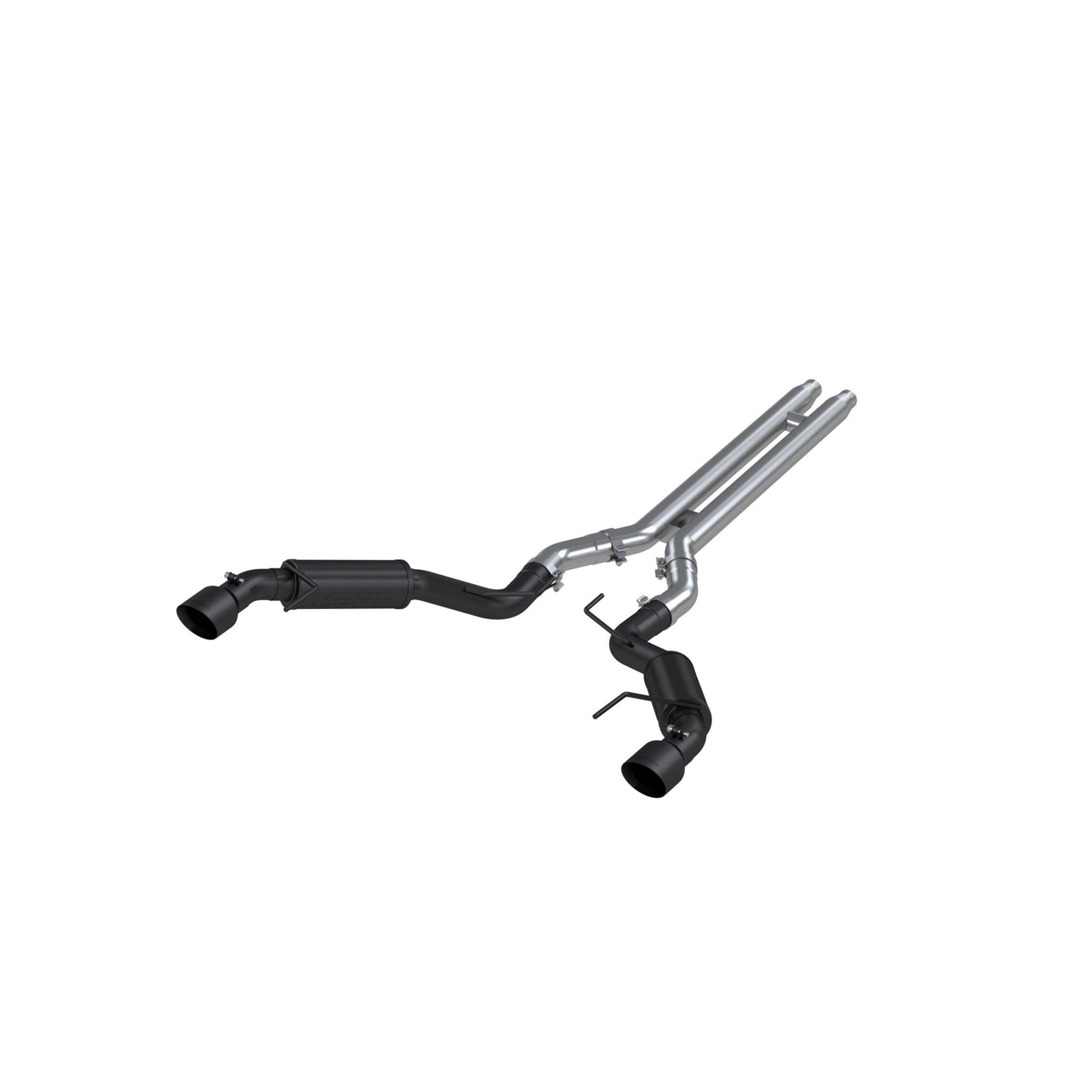 MBRP Exhaust 3in. Cat Back; Dual Split Rear; Race Version; 4.5in. tips; BLK Coated S7278BLK