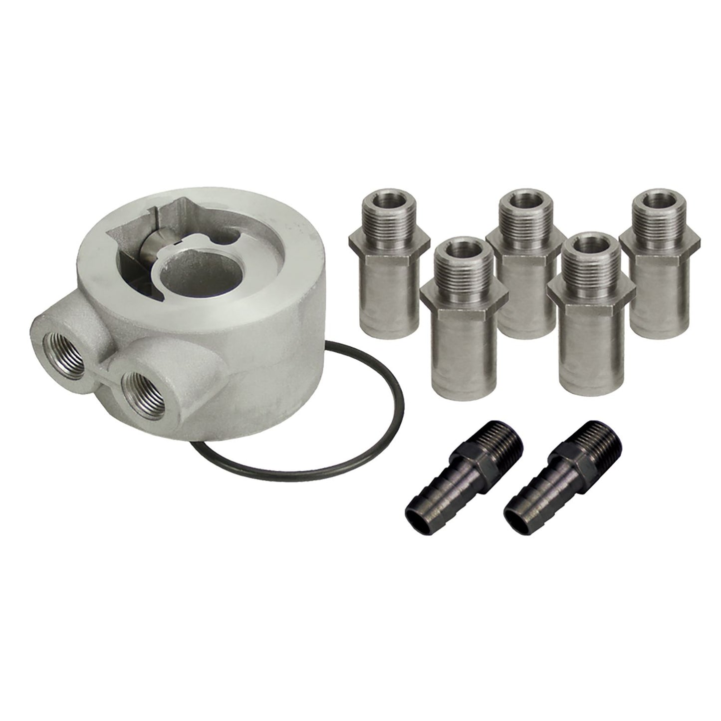 Derale Universal Thermostatic Sandwich Adapter Kit with 3/8" NPT Ports 15702