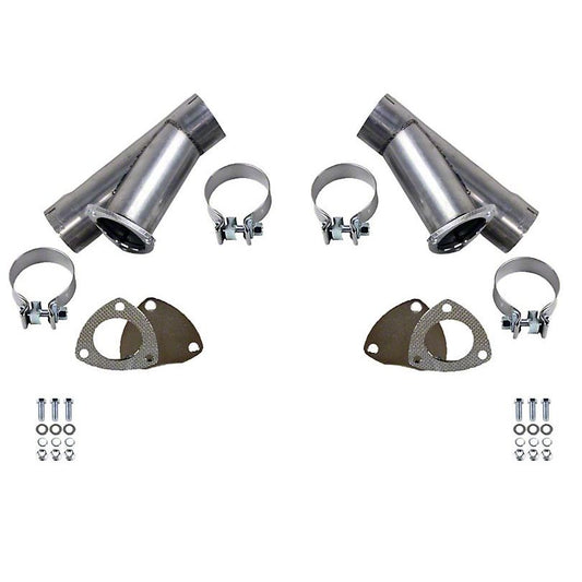 Granatelli Manual Exhaust Cutouts - Stainless Steel - Weld In 306540D
