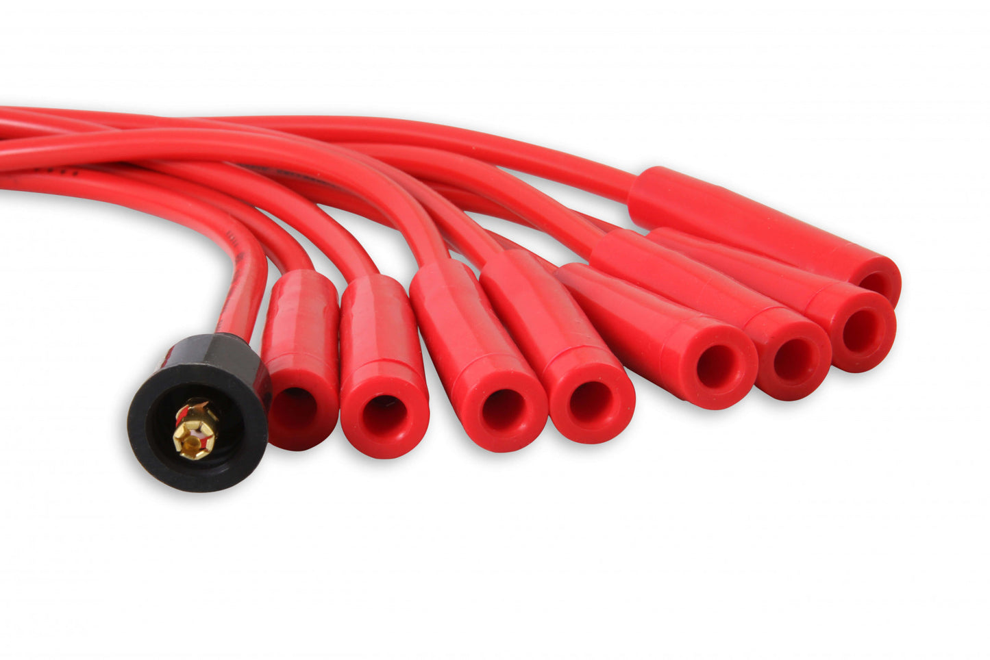ACCEL Spark Plug Wire Set- 8mm - Red Wire with Red Straight Boots 4040R