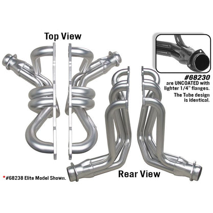 Hedman Hedders STANDARD UNCOATED HEADERS; 1-5/8 IN. TUBE DIA.; 3 IN. COLL.; FULL LENGTH DESIGN 68230