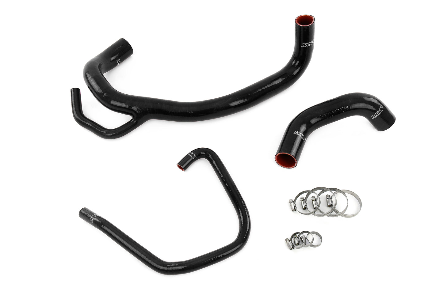 HPS Performance High Temp 3-ply Reinforced Silicone Replaces OEM Rubber Radiator Hoses 57-1616R-BLK