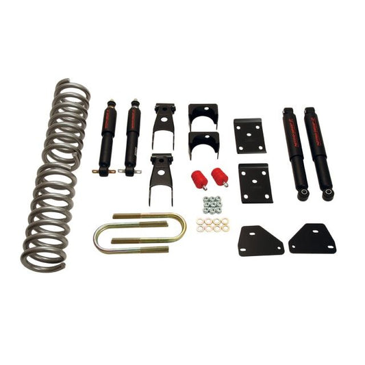 BELLTECH 810ND LOWERING KITS Front And Rear Complete Kit W/ Nitro Drop 2 Shocks 2006-2008 Dodge Ram 1500 ( Std/Quad Cab) 2 in. F/5 in. R drop W/ Nitro Drop II Shocks