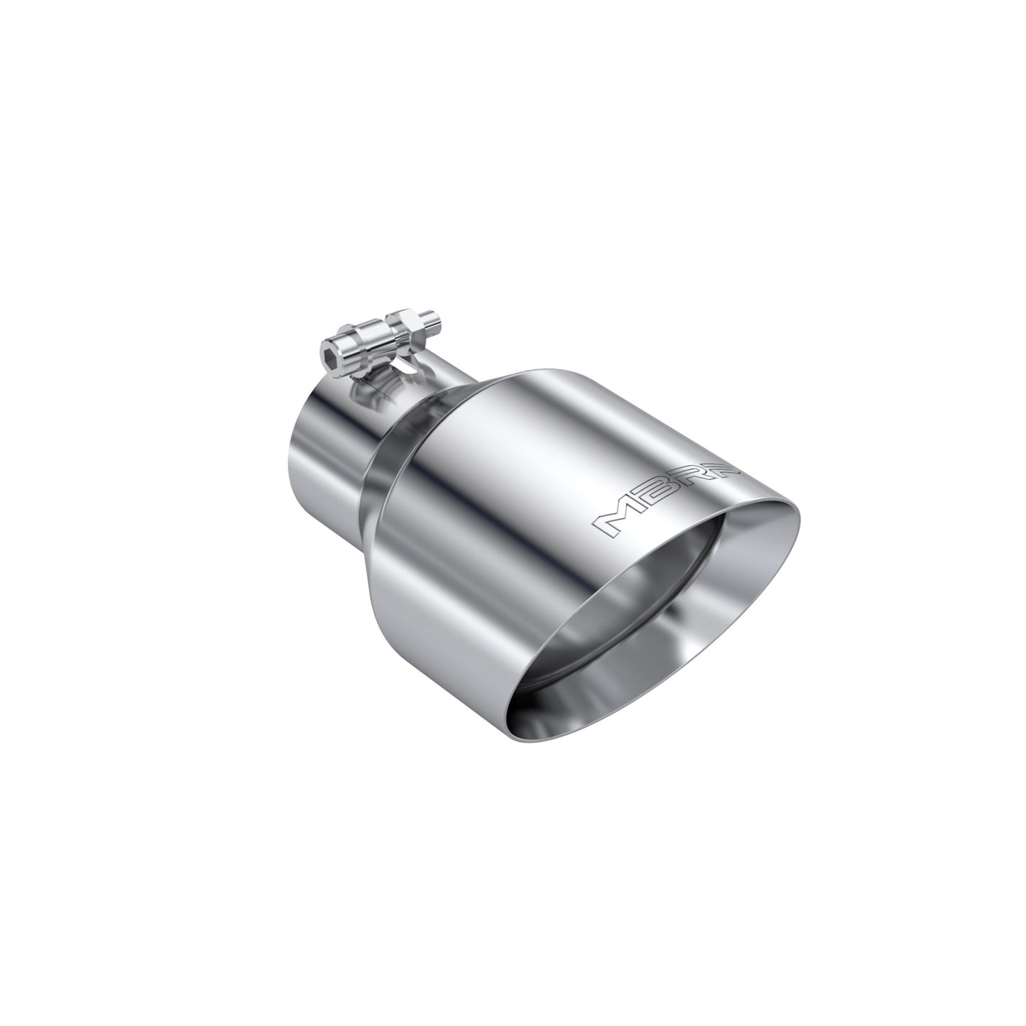 MBRP Exhaust Tip; 5in OD Out; 3in ID; 8in Length; Angle Cut; Dual Wall; T304 T5187