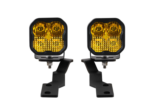 Diode Dynamics SS3 LED Ditch Light Kit for 2016-2021 Tacoma Sport Yellow Combo DD6373