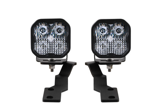Diode Dynamics SS3 LED Ditch Light Kit for 2016-2021 Tacoma Pro White Combo DD6374