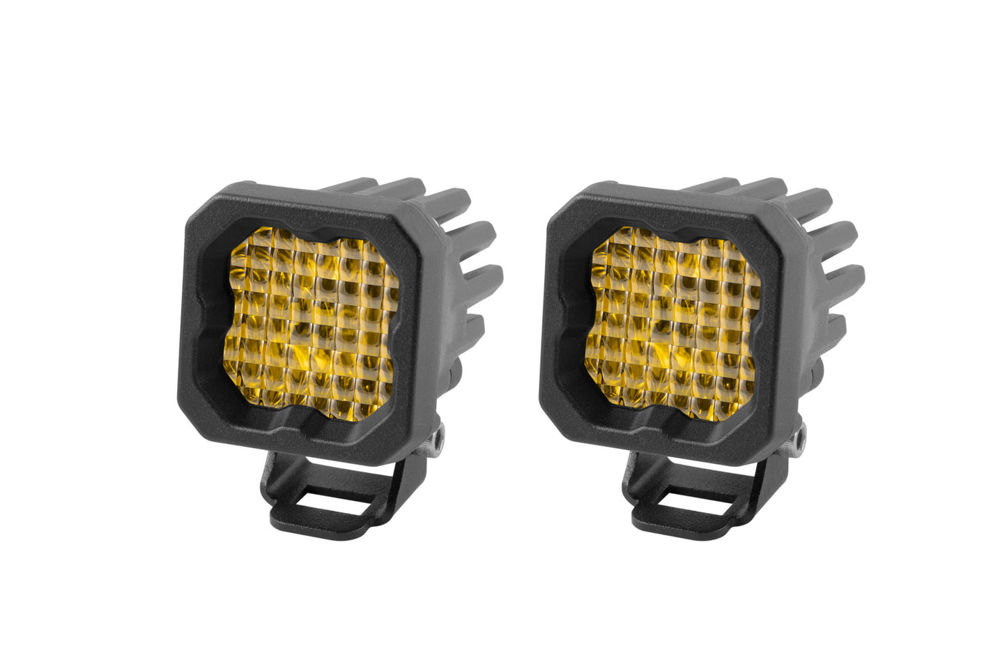 Diode Dynamics - Stage Series C1 LED Pod Pro Yellow Wide Standard ABL (pair) DD6458P