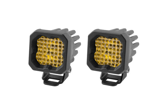 Diode Dynamics - Stage Series C1 LED Pod Pro Yellow Wide Standard ABL (pair) DD6458P