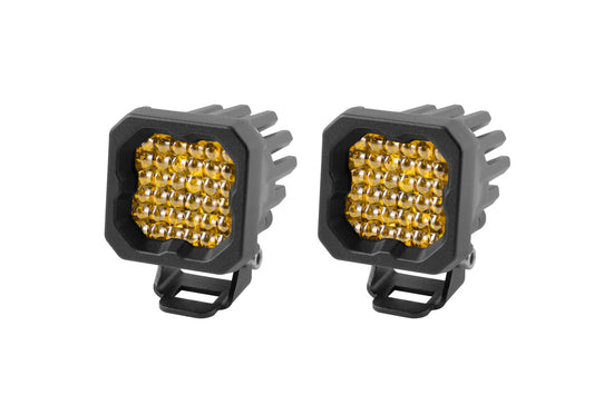 Diode Dynamics - Stage Series C1 LED Pod Pro Yellow Flood Standard ABL (pair) DD6463P