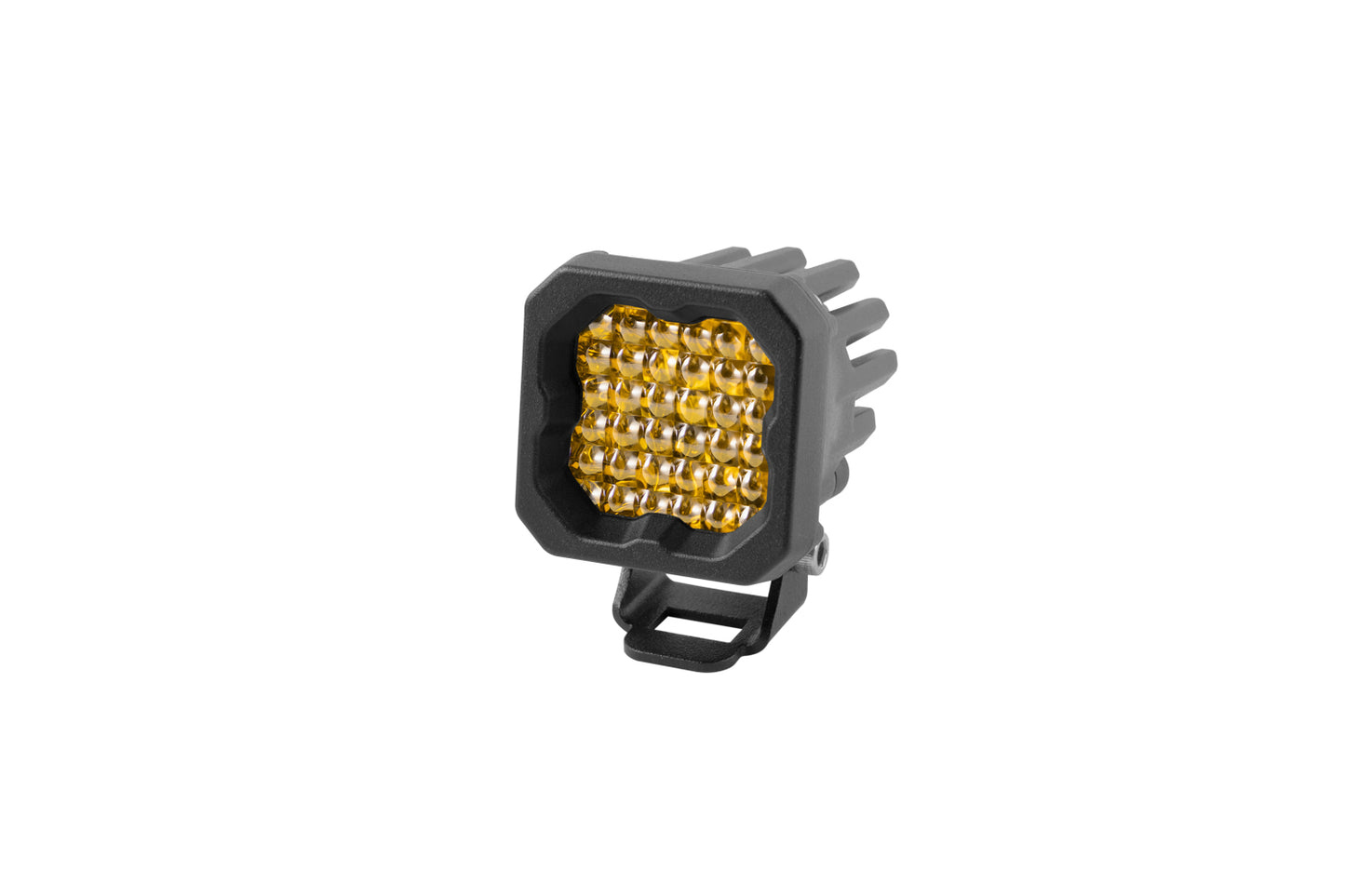 Diode Dynamics - Stage Series C1 LED Pod Pro Yellow Flood Standard ABL (single) DD6463S