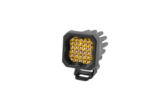 Diode Dynamics - Stage Series C1 LED Pod Pro Yellow Flood Standard ABL (single) DD6463S