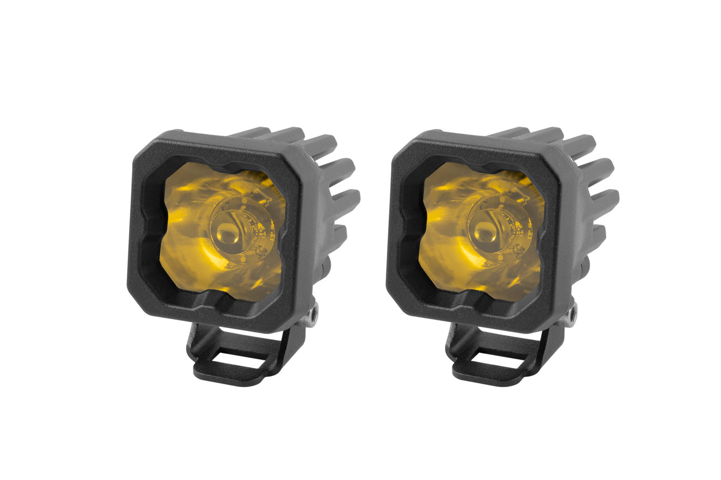 Diode Dynamics - Stage Series C1 LED Pod Pro Yellow Spot Standard ABL (pair) DD6468P