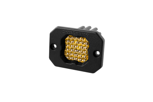 Diode Dynamics - Stage Series C1 LED Pod Sport Yellow Flood Flush ABL (single) DD6473S