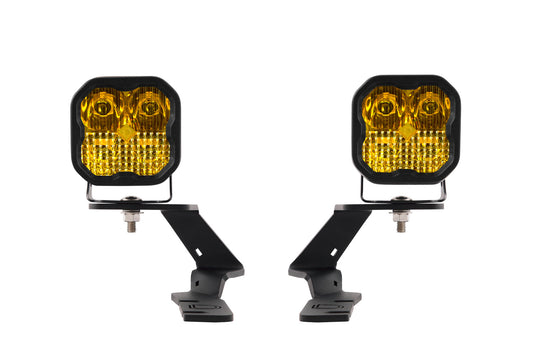 Diode Dynamics SS3 LED Ditch Light Kit for 2019-2021 Ford Ranger Pro Yellow Combo DD6586