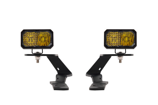 Diode Dynamics SSC2 LED Ditch Light Kit for 19-21 Ford Ranger Sport Yellow Combo DD6588