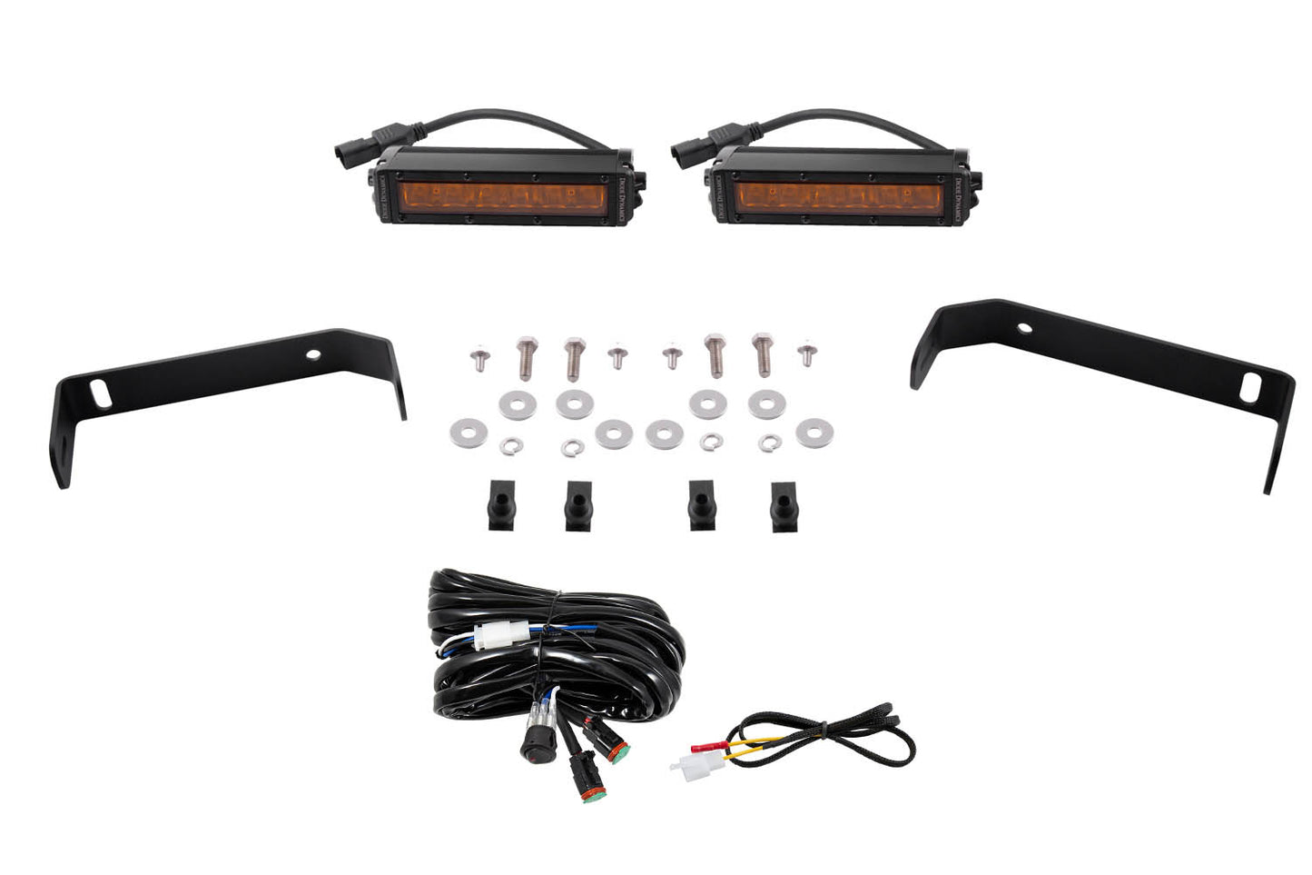 Diode Dynamics - SS6 LED Lightbar Kit for 2019-2021 Ford Ranger Amber Driving DD6594