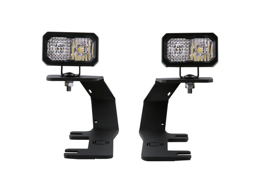 Diode Dynamics SSC2 LED Ditch Light Kit for 2014-2019 Silverado/Sierra Sport White Combo DD6659