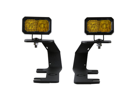 Diode Dynamics SSC2 LED Ditch Light Kit for 2014-2019 Silverado/Sierra Sport Yellow Combo DD6660