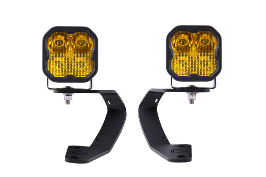Diode Dynamics SS3 LED Ditch Light Kit for 2010-2021 Toyota 4Runner Pro Yellow Combo DD6749