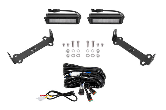 Diode Dynamics SAE/DOT LED Lightbar Kit for 2014-2021 Toyota 4Runner SAE/DOT White Wide DD6756