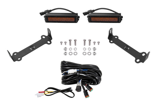 Diode Dynamics SAE/DOT LED Lightbar Kit for 2014-2021 Toyota 4Runner Amber Driving DD6757