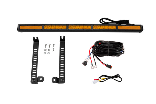 Diode Dynamics SS30 Single Stealth Lightbar Kit for 2014-2019 Toyota 4Runner Amber Combo DD6761