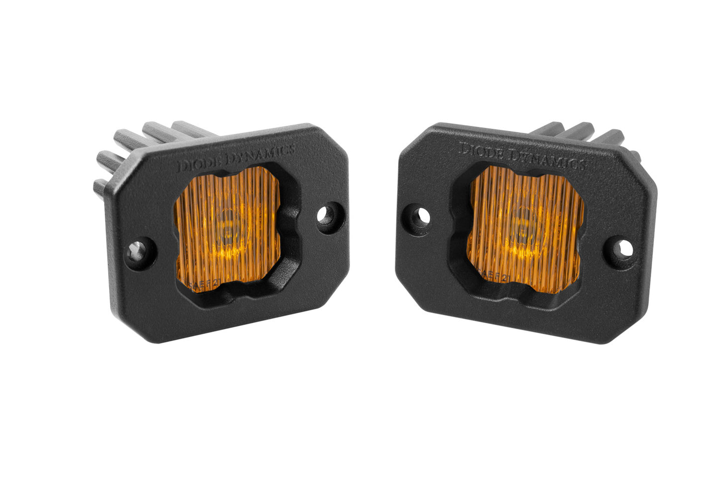Diode Dynamics - Stage Series C1 LED Pod Yellow SAE/DOT Fog Flush ABL (pair) DD6851P