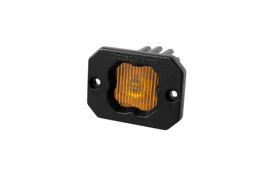 Diode Dynamics - Stage Series C1 LED Pod Yellow SAE/DOT Fog Flush ABL (one) DD6851S
