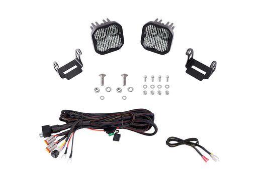 Diode Dynamics - SS3 LED Ditch Light Kit for 2021 Ford Bronco Pro White Combo DD7186