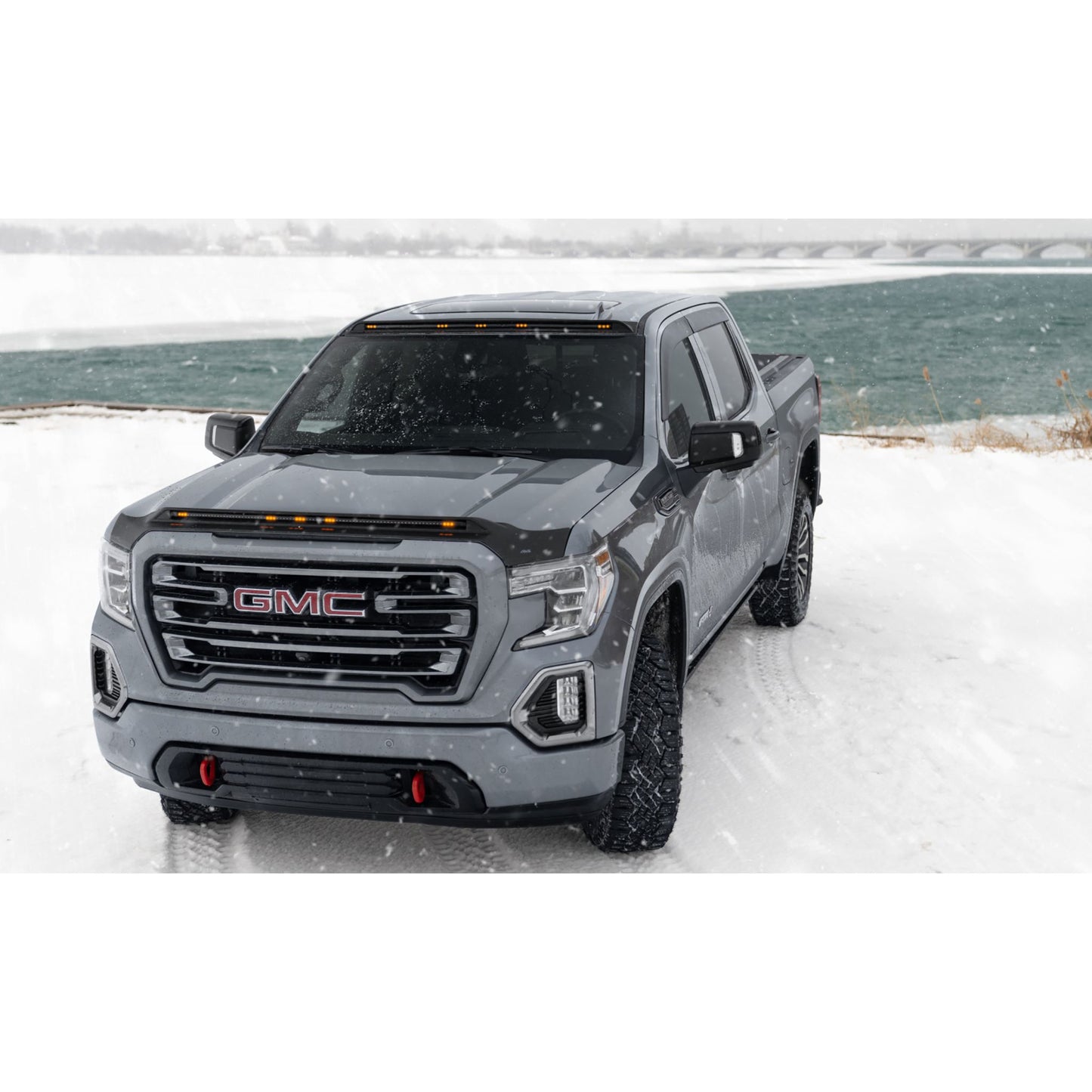 Auto Ventshade 894096 Ventvisor Low Profile Dark Smoke Side Window Deflector 4-pc Set For 20-23 Chevrolet Silverado/GMC Sierra 2500/3500 Crew Cab