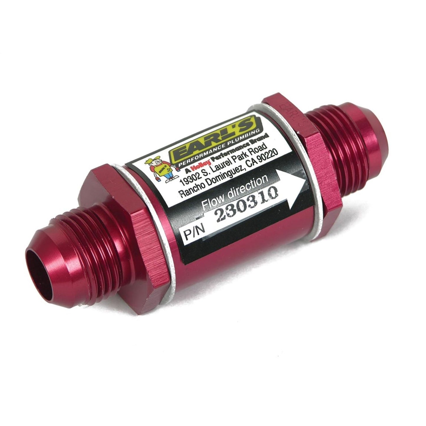 Earls Performance Aluminum In-Line Oil Filter 230310ERL