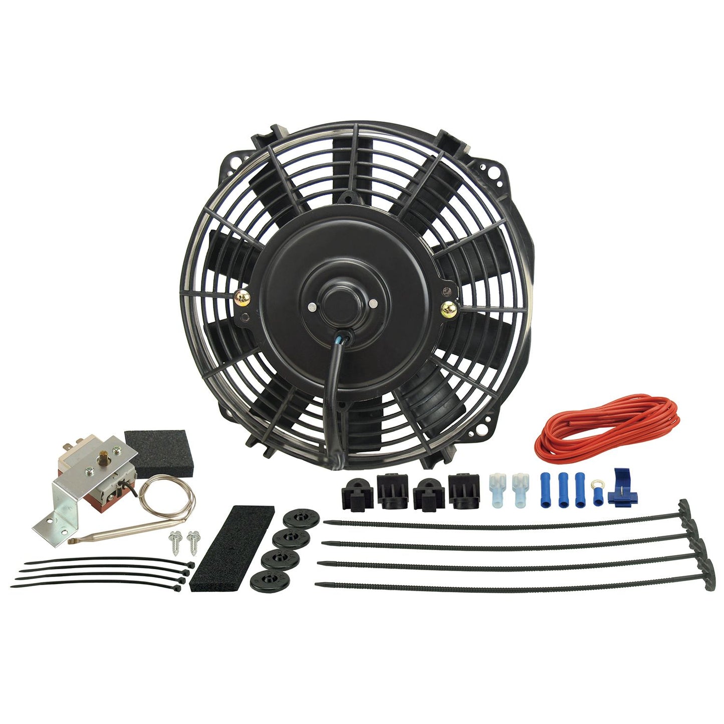 Derale 9" Dyno-Cool Electric Fan and Mechanical Fan Controller Kit, Premium 16309