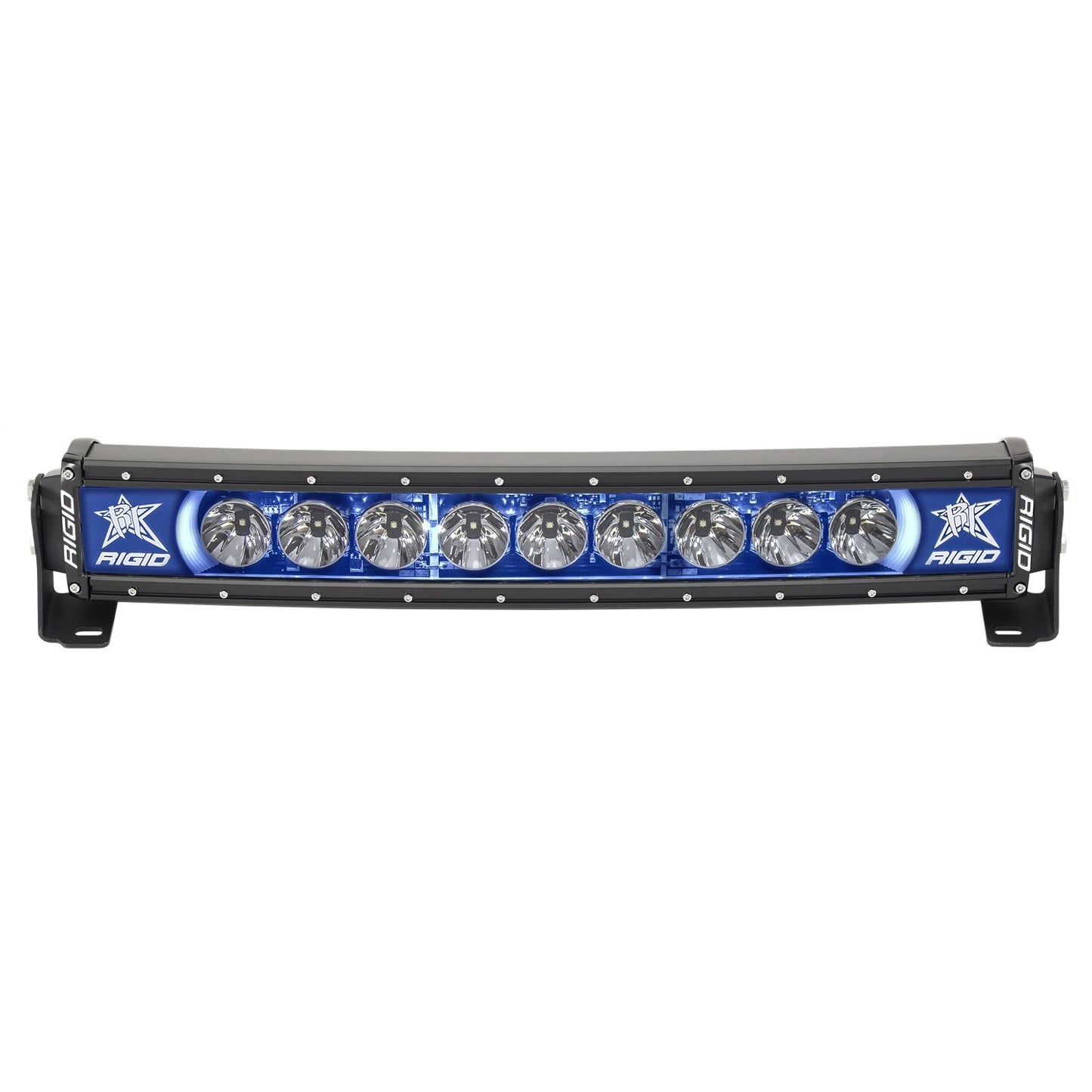 RIGID Industries Radiance Plus Curved Bar Broad-Spot Optic 20 Inch With Blue Backlight 32001