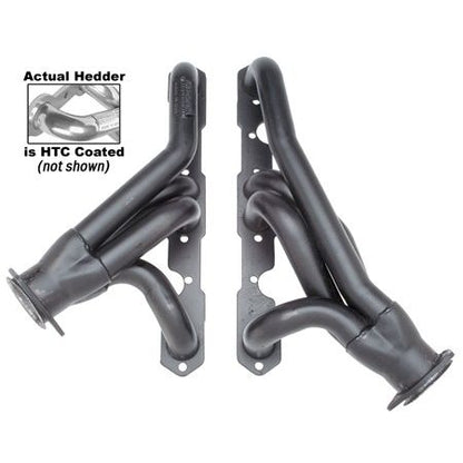 Hedman Hedders 86-95 WRANGLER 265-400; 1-1/2 IN. TUBE DIA; 2-1/2 IN. COLL; SHORTY DESIGN- HTC COATED 69646