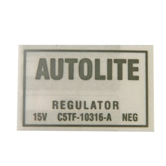 Scott Drake Voltage Regulator Decal DF-412