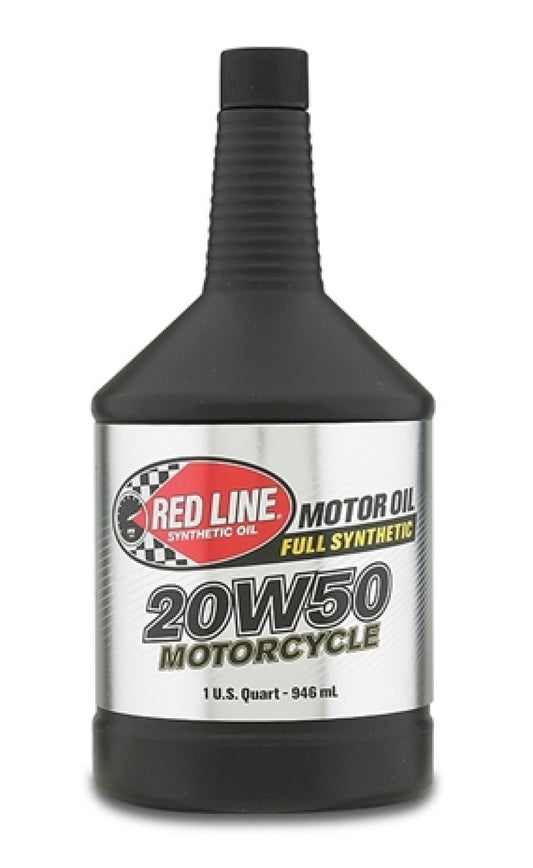 Red Line 20W50 Motorcycle Oil - quart 142504