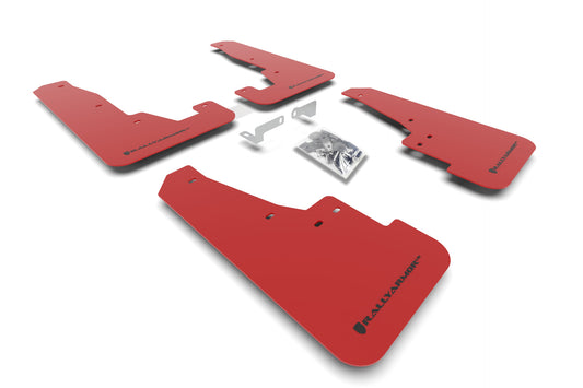 Rally Armor MF55-UR-RD/BLK - 2016-22 Dodge Durango GT/RT/SRT/SXT - Red Mud Flap/Black Logo